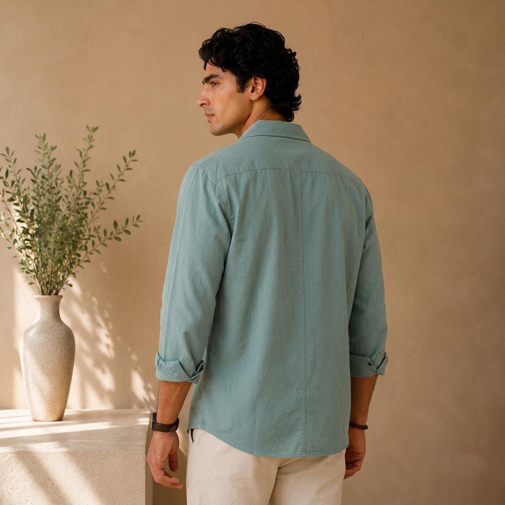 Solid Casual Shirt view 3