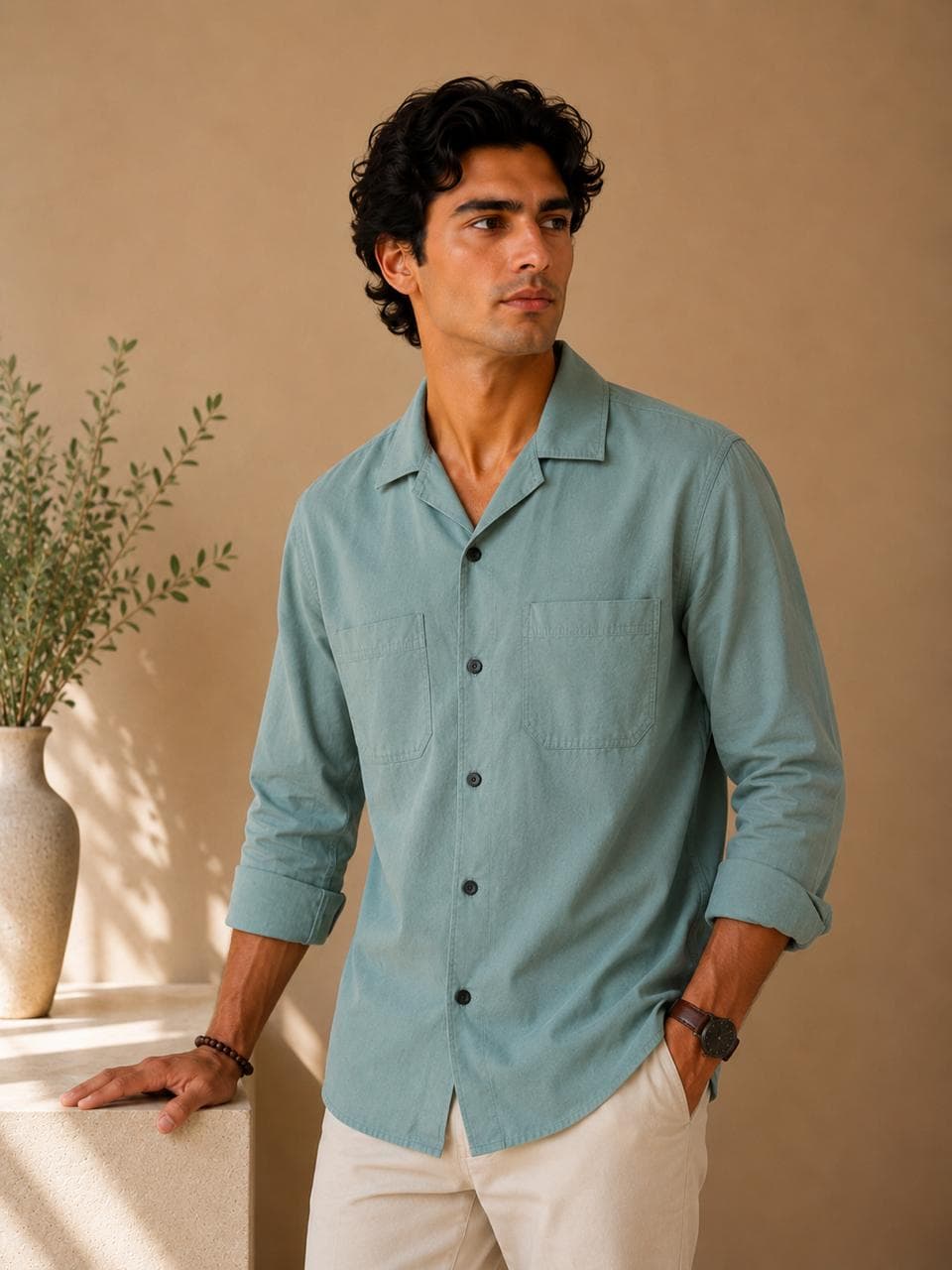 Solid Casual Shirt view 4