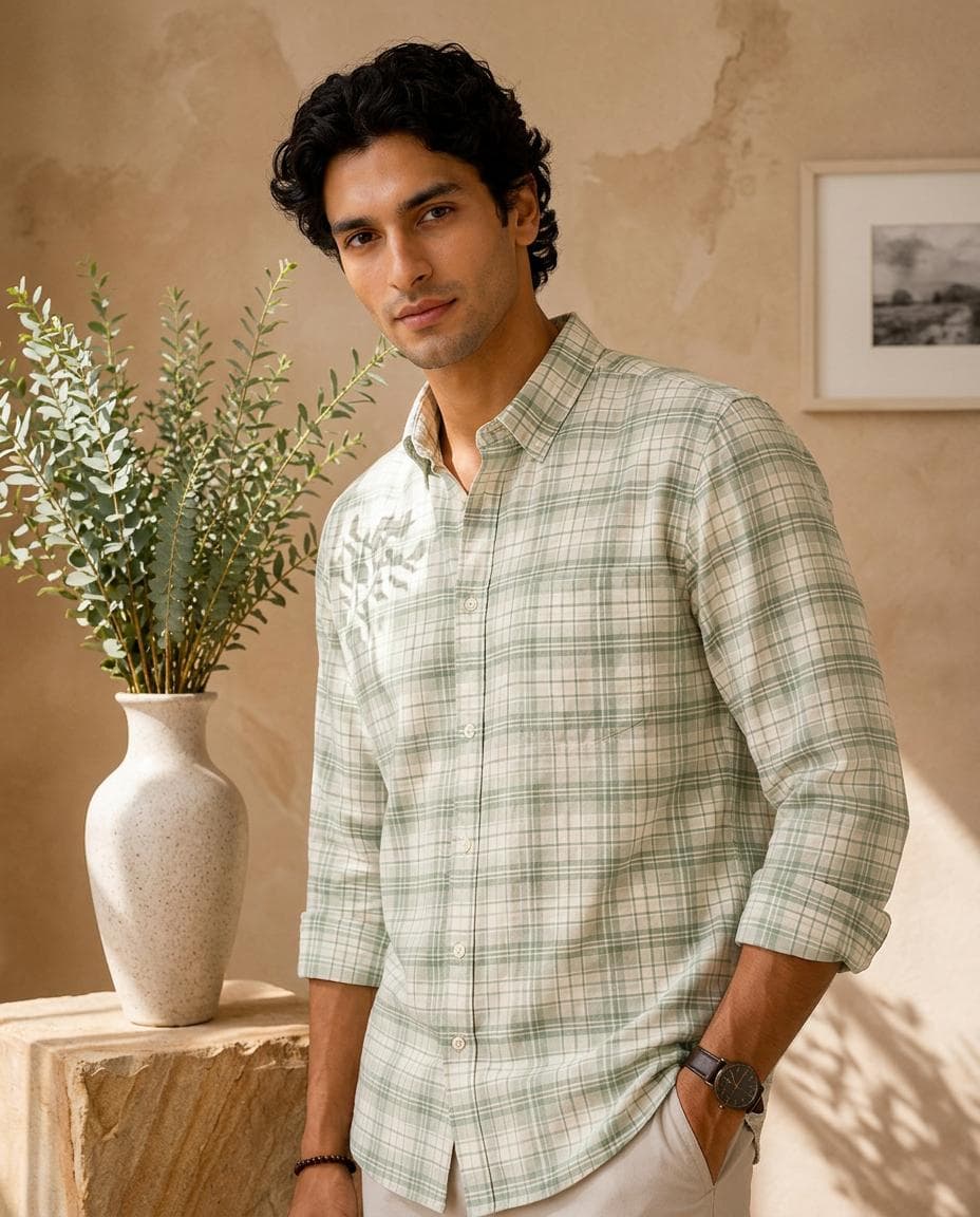 Button D own Collar Shirt view 4